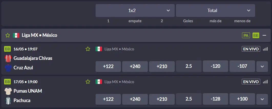 apuestas deportivas en vivo
