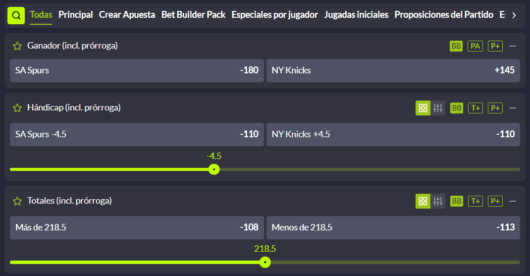 apuestas en vivo